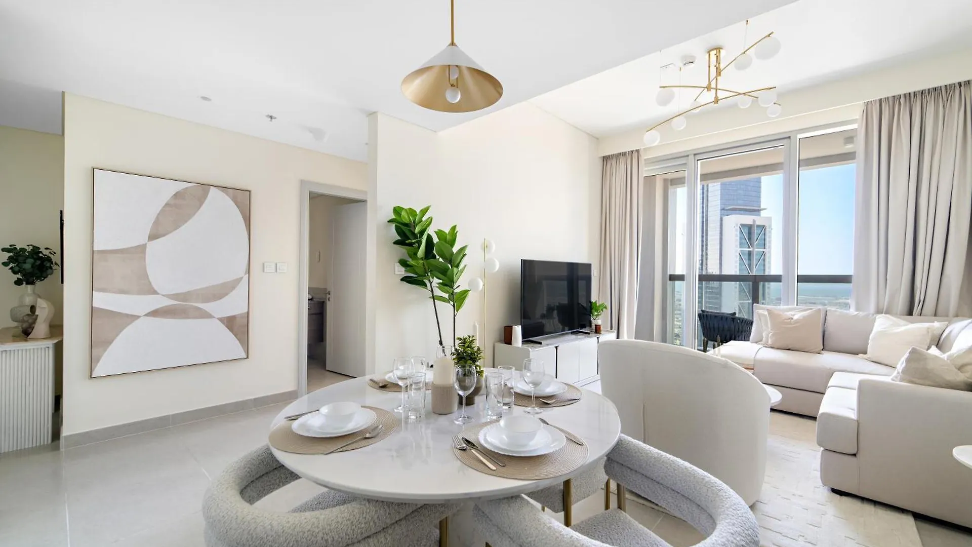 1Br Forte 2, Skyline City View 두바이 아파트